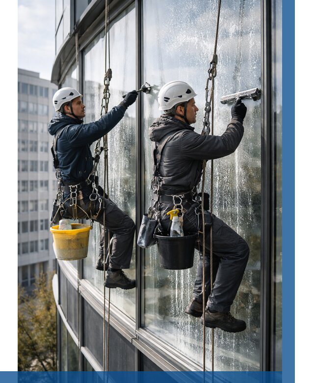 Мойка панорамных окон в Пушкине от 363 р. заказать у ВЫСОТНИК-Пшк