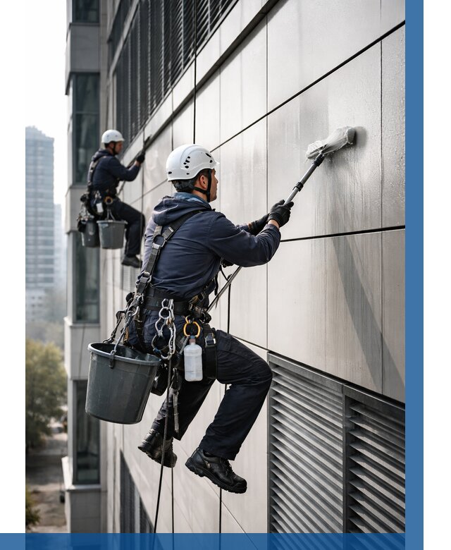 Мойка вентилируемого фасада в Пушкине от 259 р. | ВЫСОТНИК-Пшк