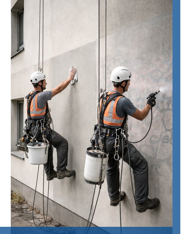 Антиграффити покрытие фасада в Пушкине от 622 р. | ВЫСОТНИК-Пшк