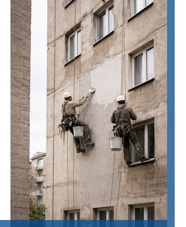 Косметический ремонт фасада в Пушкине от 1141 р. | ВЫСОТНИК-Пшк