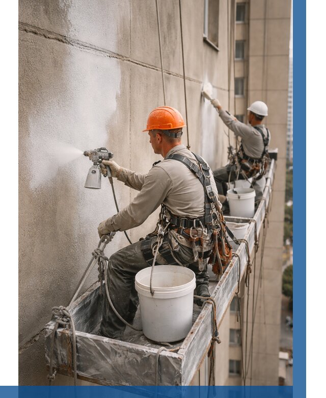 Грунтовка фасада на высоте в Пушкине от 124 р. | ВЫСОТНИК-Пшк