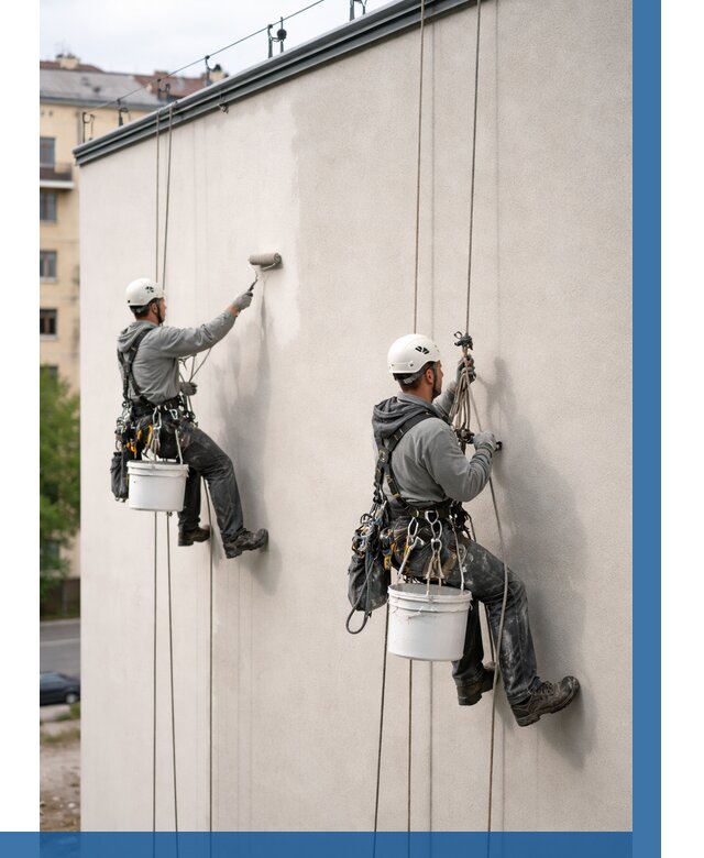 Покраска оштукатуренного фасада в Пушкине от 332 р. | ВЫСОТНИК-Пшк