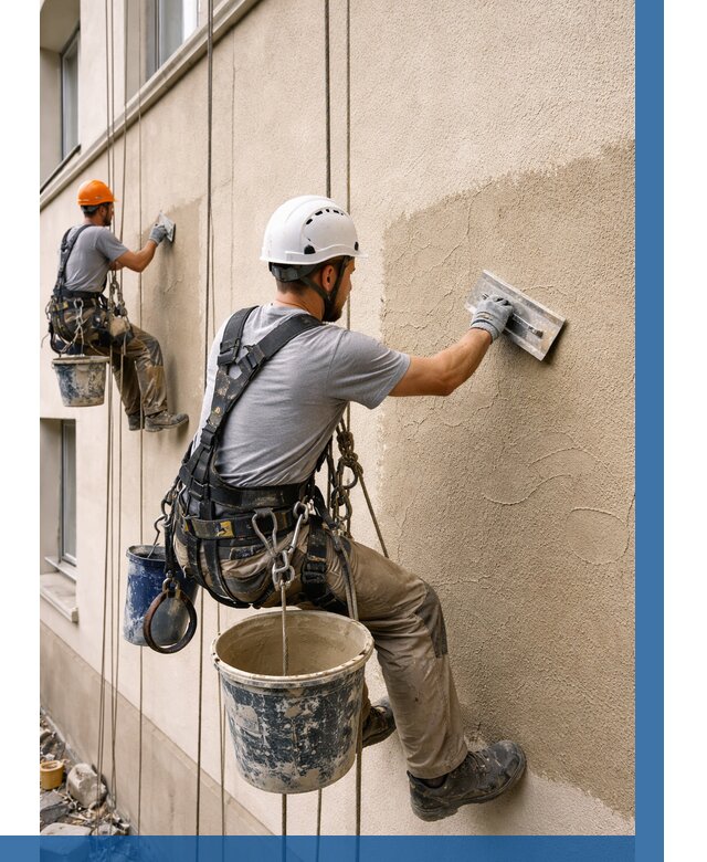 Декоративная штукатурка фасада в Пушкине от 1245 р. | ВЫСОТНИК-Пшк