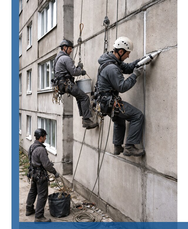 Герметизация межпанельных швов в Пушкине с гарантией герметичности