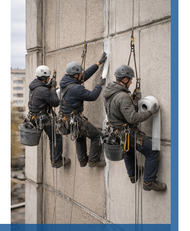 Ремонт межпанельных швов в Пушкине от 778 р. | ВЫСОТНИК-Пшк