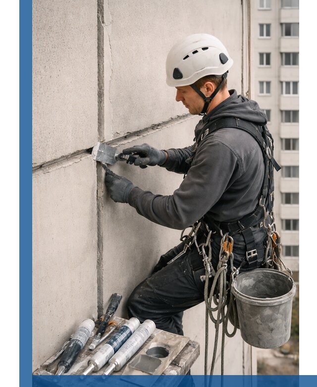 Ремонт межпанельных швов в Пушкине герметизация и восстановление