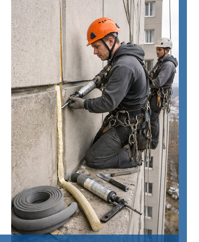 Теплый шов межпанельные швы в Пушкине от 726 р. | ВЫСОТНИК-Пшк