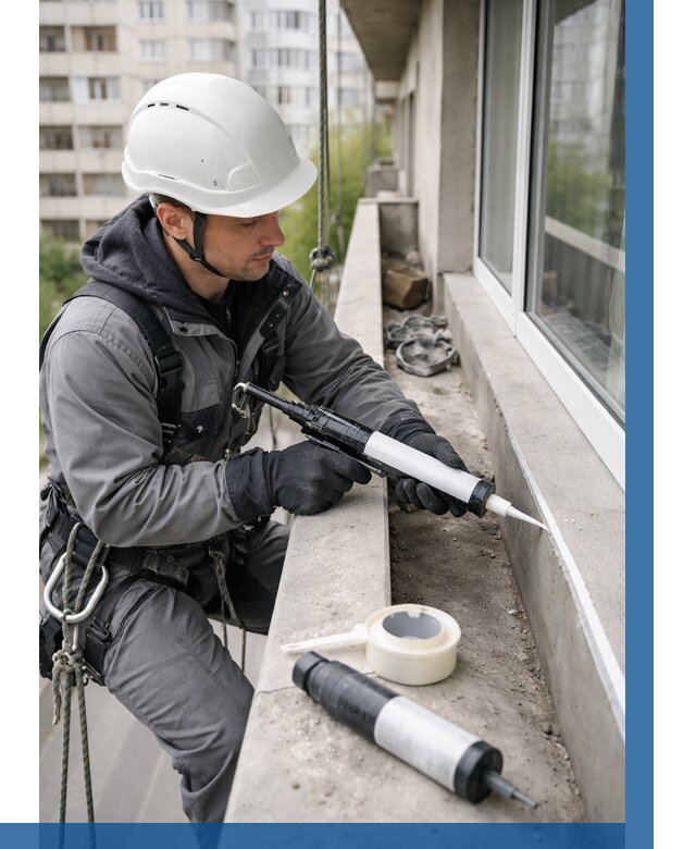 Герметизация швов лоджии в Пушкине от 4668 р. | ВЫСОТНИК-Пшк