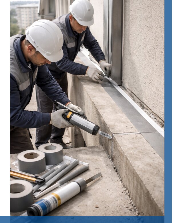 Герметизация примыкания балкона в Пушкине от 4668 р. | ВЫСОТНИК-Пшк