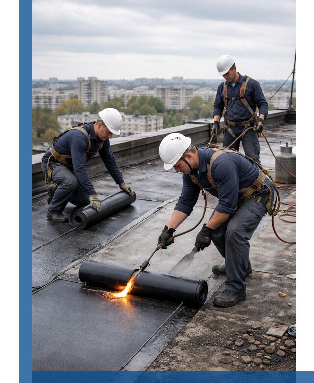 Ремонт наплавляемой кровли в Пушкине качественно и надежно