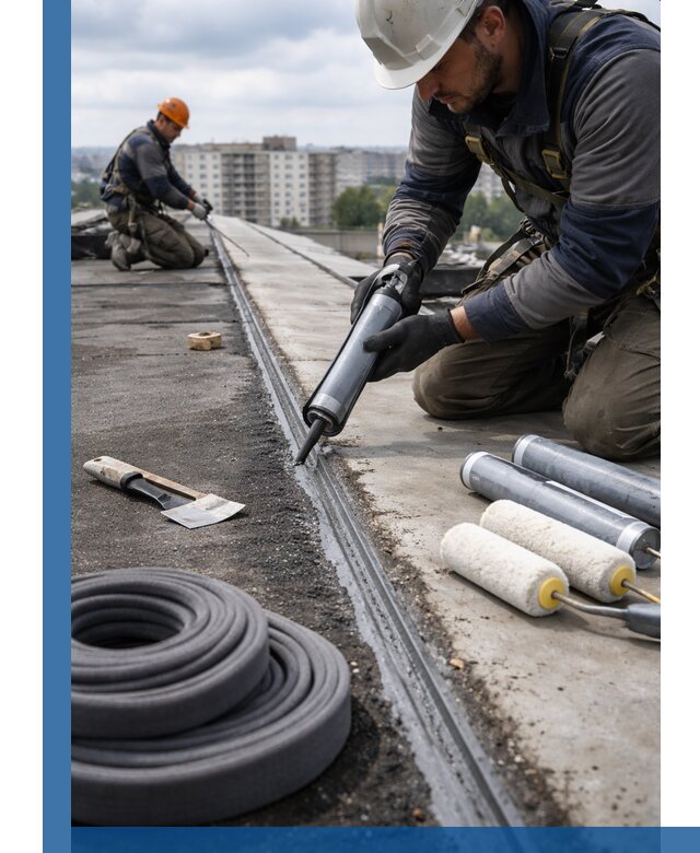 Герметизация швов кровли в Пушкине с гарантией герметичности