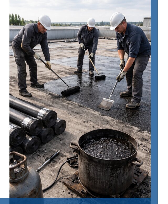 Гидроизоляция кровли мастикой в Пушкине от 622 р. | ВЫСОТНИК-Пшк