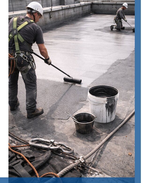 Гидроизоляция кровли жидкой резиной в Пушкине от 519 р. | ВЫСОТНИК-Пшк