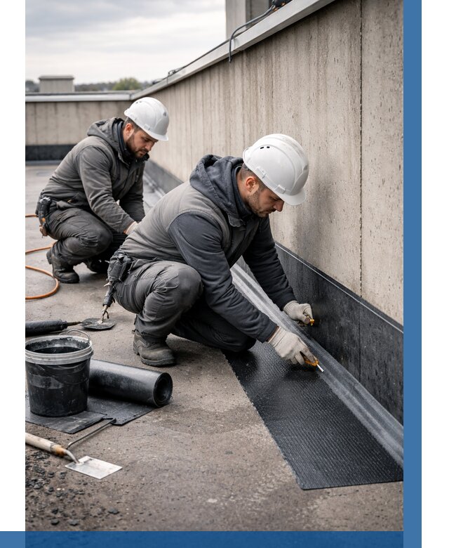 Гидроизоляция примыканий на кровле в Пушкине от 934 р. | ВЫСОТНИК-Пшк