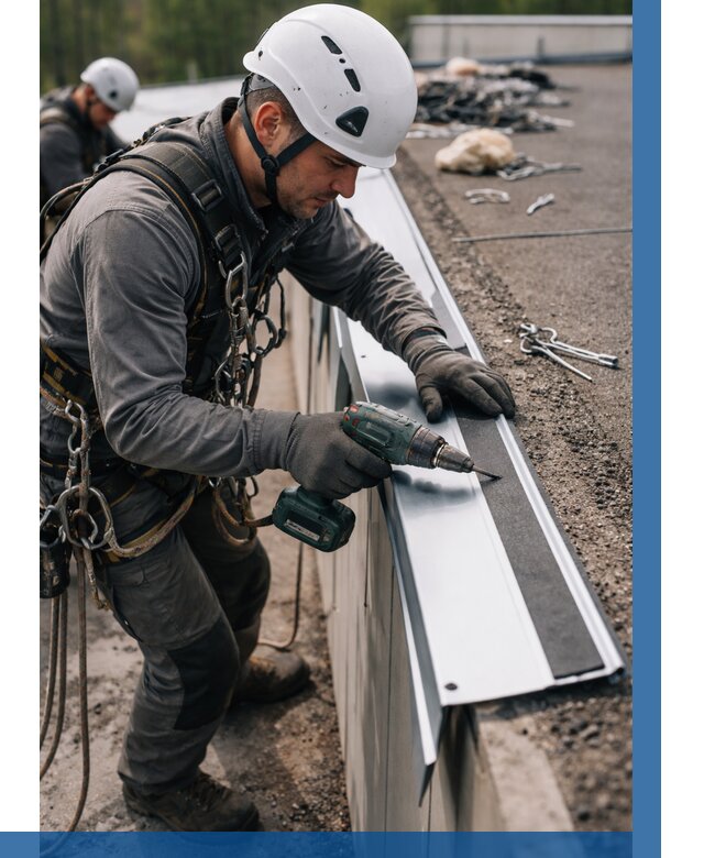 Монтаж капельника на кровле в Пушкине от 311 р. | ВЫСОТНИК-Пшк