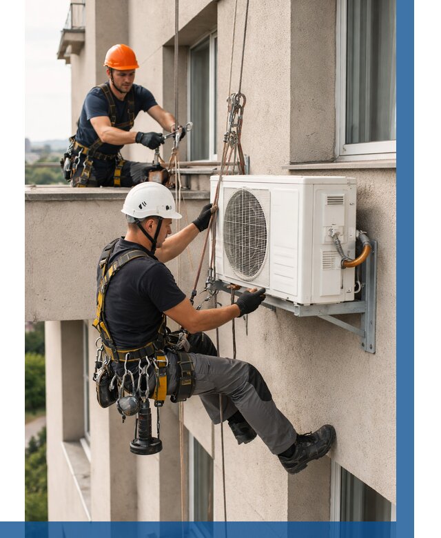 Монтаж внешнего блока кондиционера в Пушкине от 6742 р. | ВЫСОТНИК-Пшк