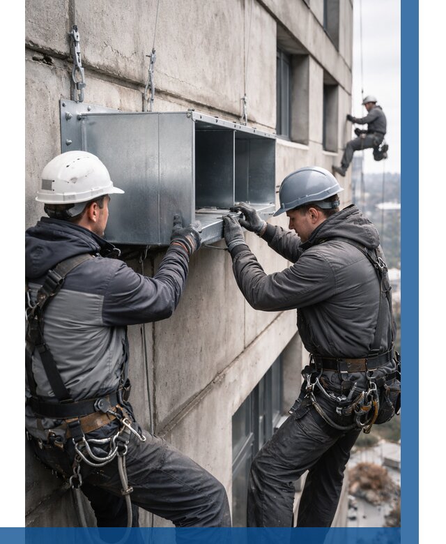 Монтаж вентиляционных коробов в Пушкине от 3112 р. | ВЫСОТНИК-Пшк