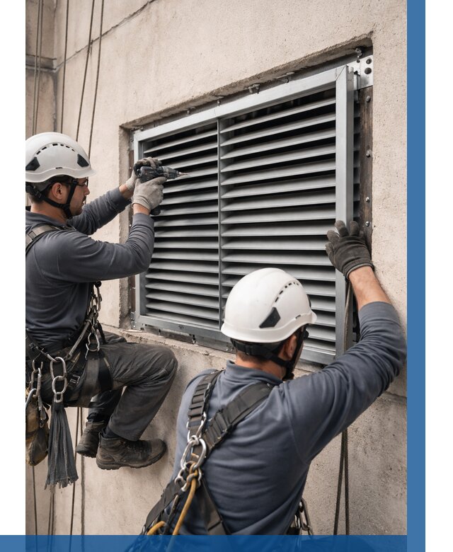 Монтаж вентиляционных решеток в Пушкине от 4668 р. | ВЫСОТНИК-Пшк