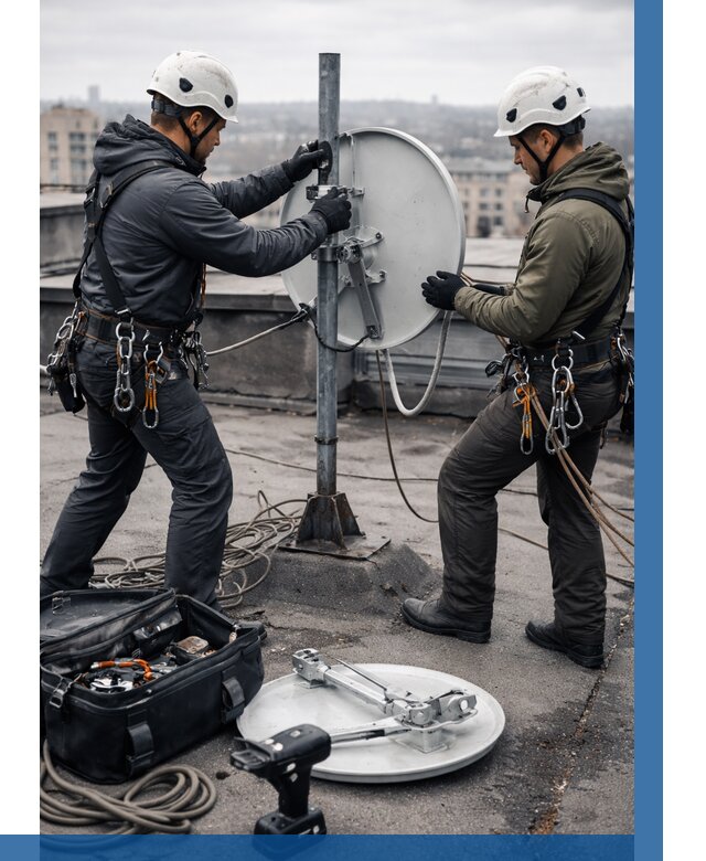 Демонтаж антенн на крыше в Пушкине от 4668 р. | ВЫСОТНИК-Пшк