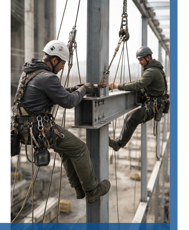 Монтаж металлоконструкций на высоте в Пушкине от 3631 р. | ВЫСОТНИК-Пшк