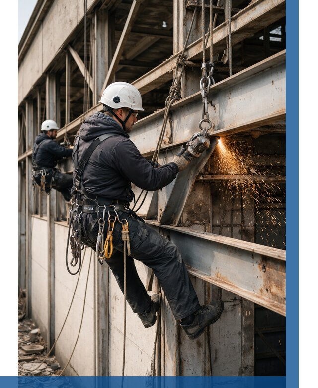 Демонтаж металлоконструкций на высоте в Пушкине от 6742р. |ВЫСОТНИК-Пшк