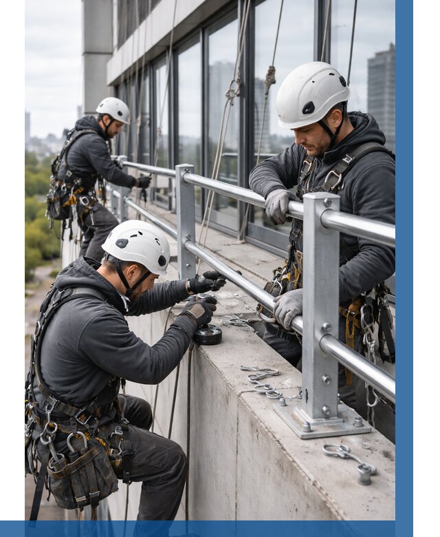 Монтаж ограждений на высоте в Пушкине, от 1245 р. | ВЫСОТНИК-Пшк