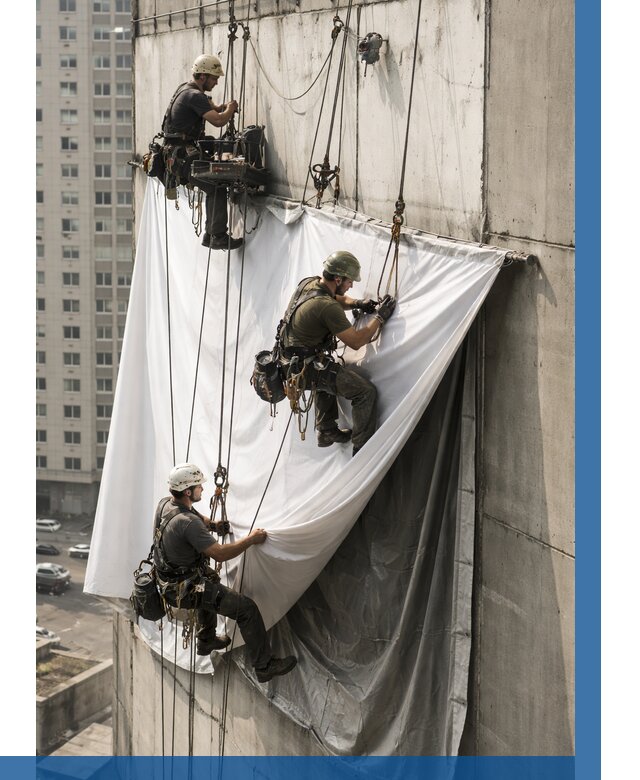 Замена баннерного полотна в Пушкине от 6742 р. | ВЫСОТНИК-Пшк—заказать