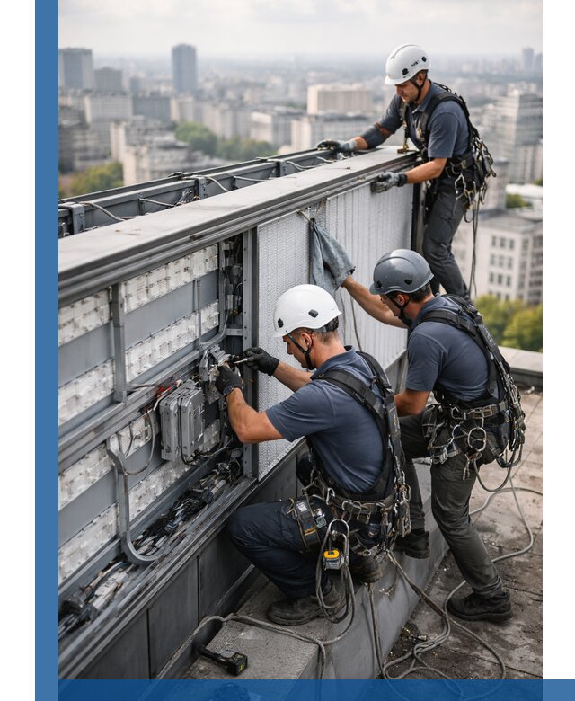 Профессиональное обслуживание крышной рекламы в Пушкине под ключ