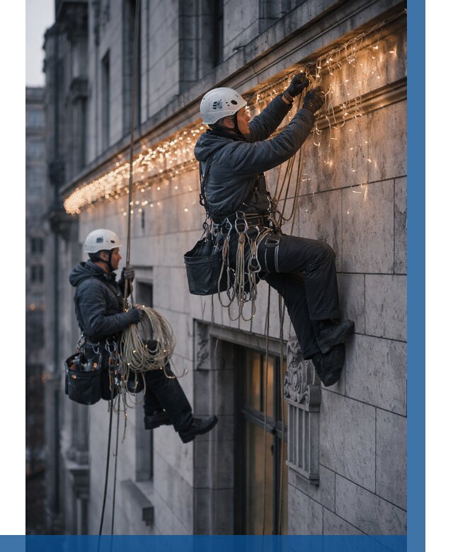 Монтаж новогодней иллюминации в Пушкине от 8817 р. | ВЫСОТНИК-Пшк