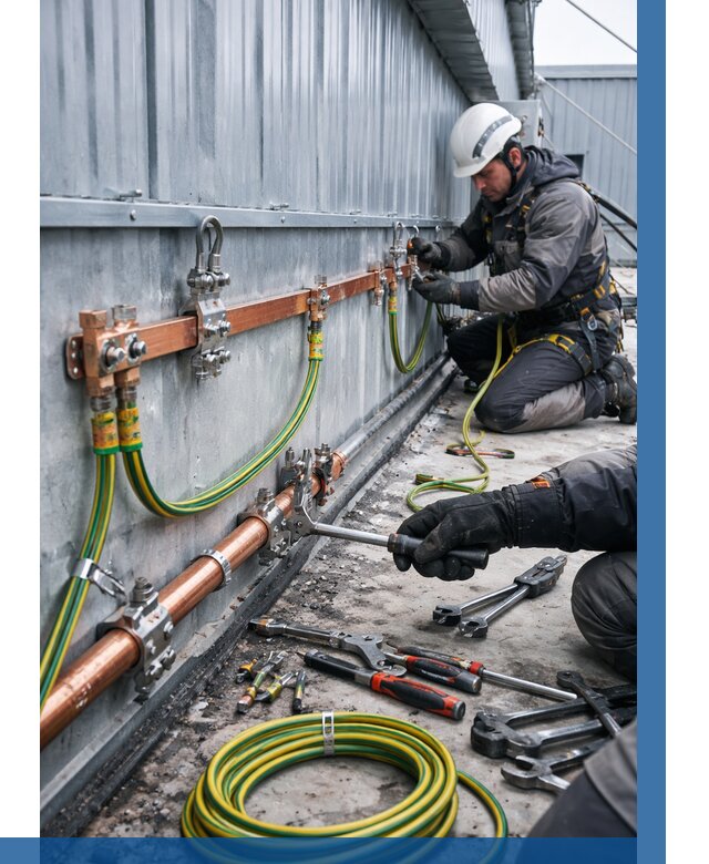 Монтаж заземления здания в Пушкине от 25933 р. | ВЫСОТНИК-Пшк