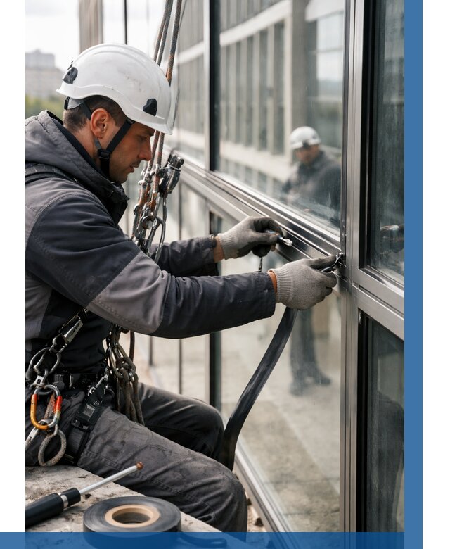 Ремонт витражных конструкций в Пушкине от 3631 р. | ВЫСОТНИК-Пшк