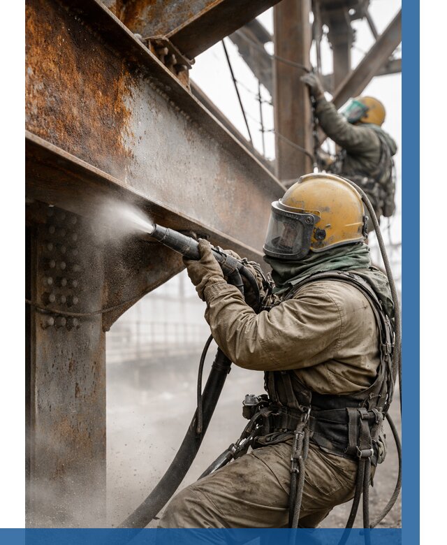 Пескоструйная очистка металлоконструкций в Пушкине по 622 р. ВЫСОТНИК-Пшк