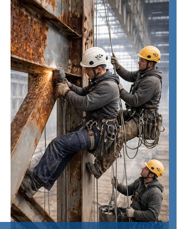 Зачистка металла от ржавчины в Пушкине от 363 р. | ВЫСОТНИК-Пшк