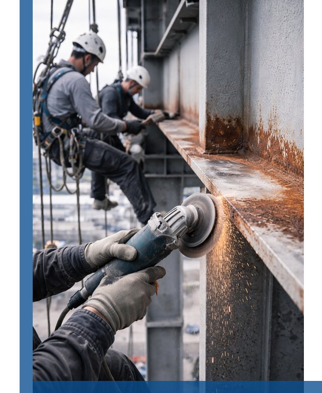 Зачистка металла от ржавчины и подготовка поверхностей в Пушкине