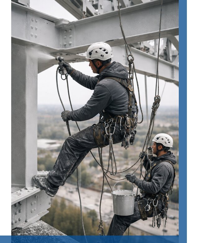 Покраска металлоконструкций на высоте в Пушкине 363 р |ВЫСОТНИК-Пшк