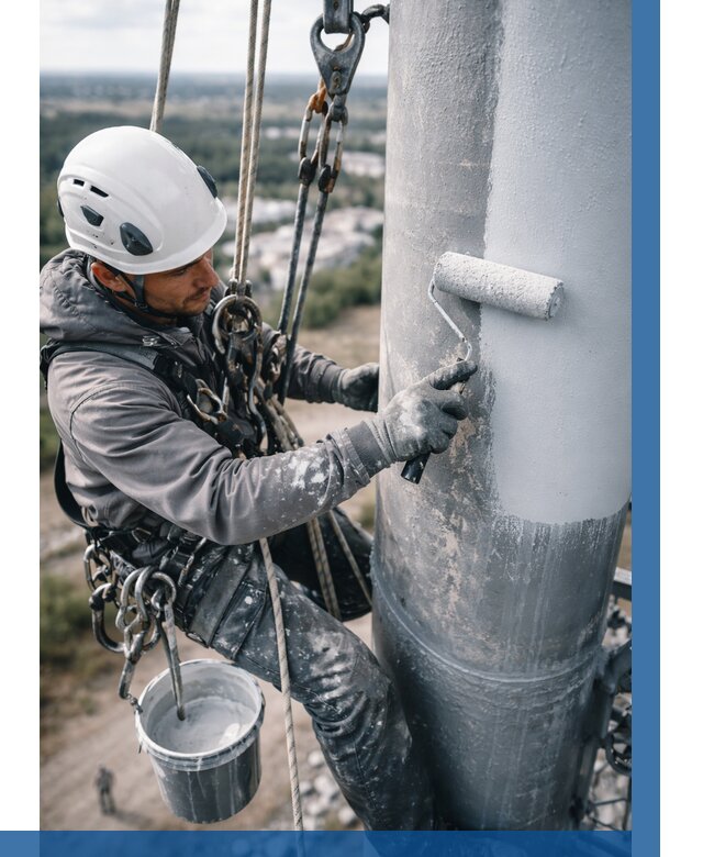 Покраска мачт связи под ключ в Пушкине от 882 р. | ВЫСОТНИК-Пшк