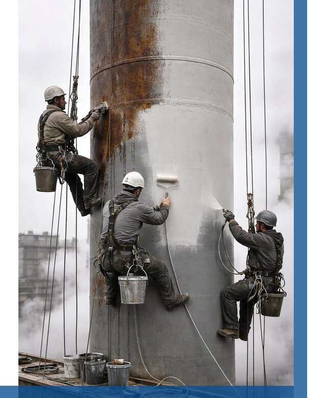 Покраска дымовых труб в Пушкине от 8817 р. | ВЫСОТНИК-Пшк