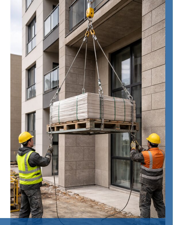 Подъем керамогранита на этаж в Пушкине от 3631 р. | ВЫСОТНИК-Пшк