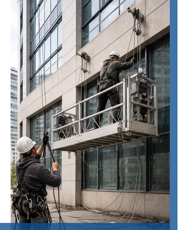 Монтаж и подъем фасадной люльки в Пушкине от 12448 р. | ВЫСОТНИК-Пшк