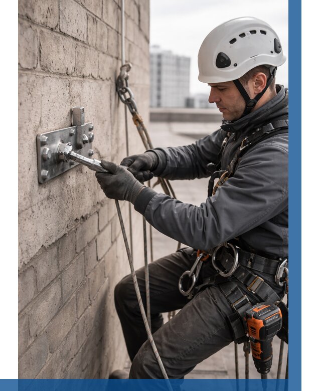 Установка анкерных точек в Пушкине от 3631 р. | ВЫСОТНИК-Пшк